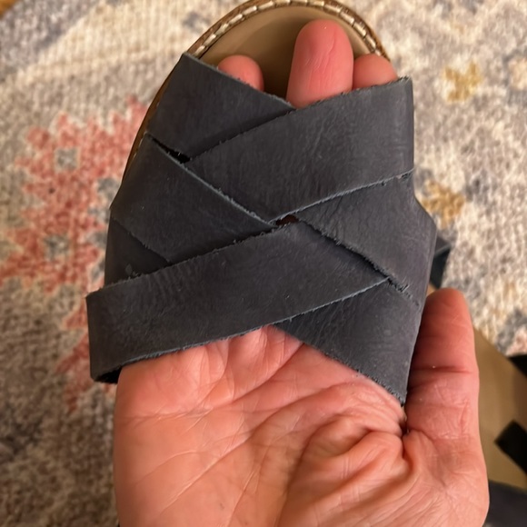 COPY - BDG blue suede sandals size 10 - Picture 4 of 5